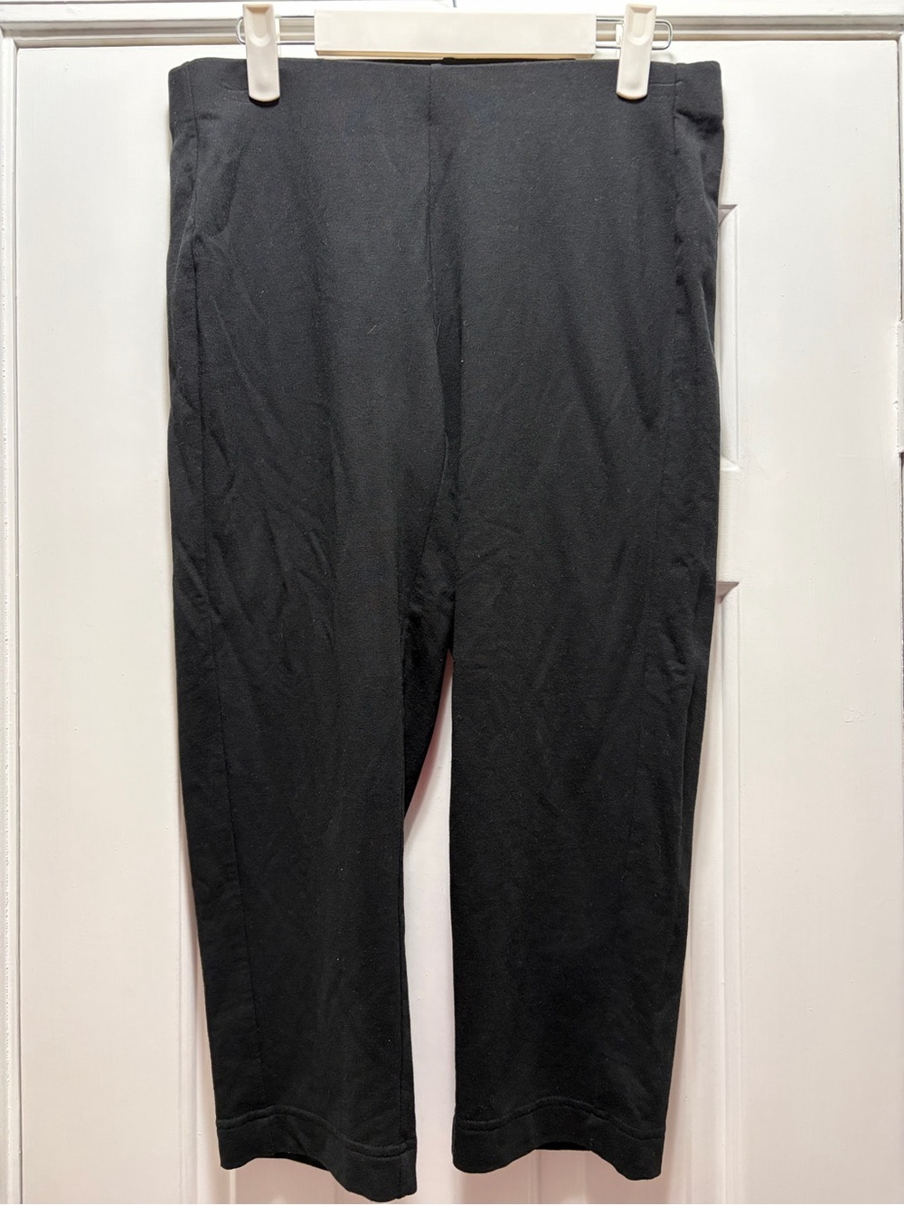 J. Jill Black Cropped Pull-On Stretch Pants